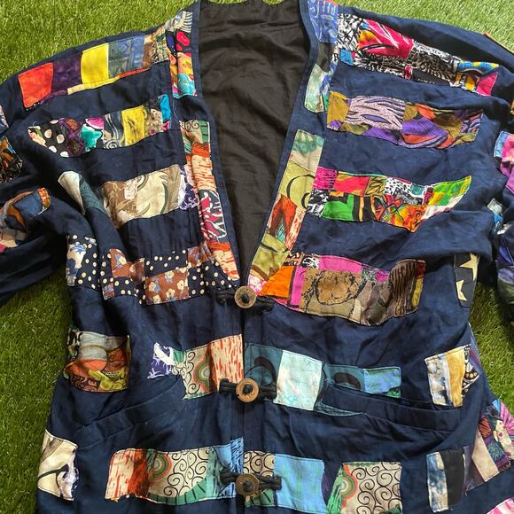 Patchwork Cozy Cotton Phoebe Buffay Jacket - Picture 2 of 7